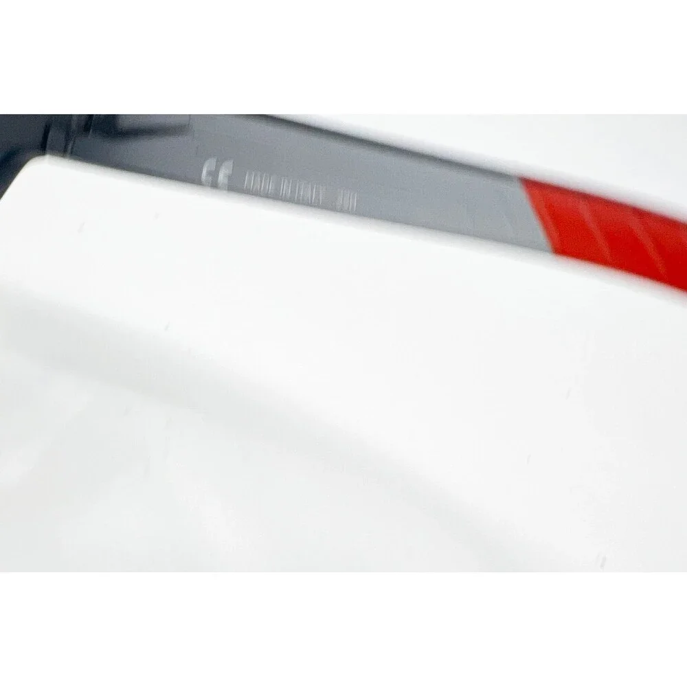 Nike Eyeglasses Frames Mens Black Red Rectangular 54-18-140